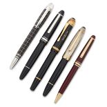 Montblanc. Five Montblanc pens