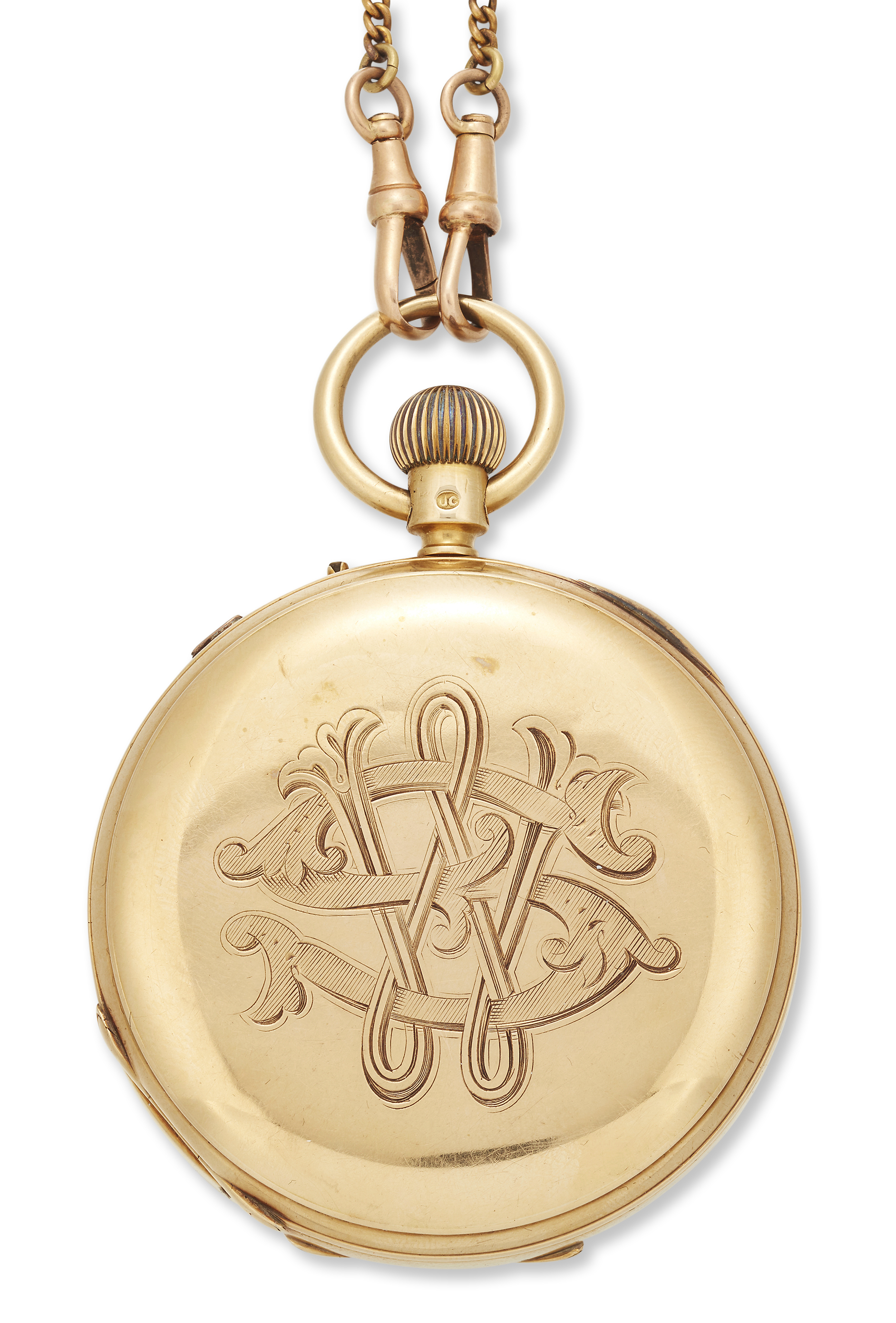 An 18ct gold keyless wind full hunter cased pocket watch, - Image 2 of 2