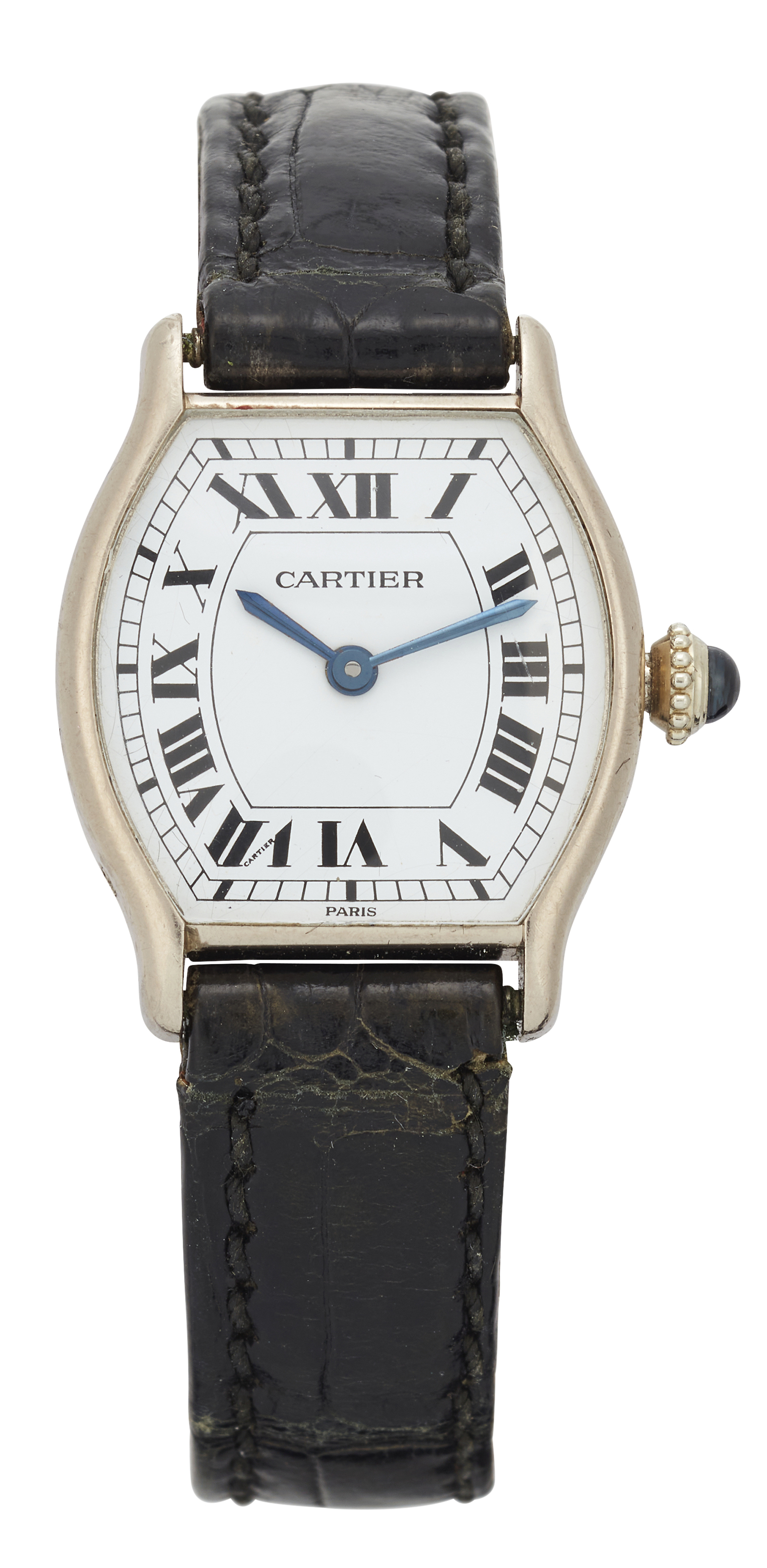 Cartier, Paris. An 18ct white gold manual wind wristwatch, Circa 1975