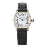 Cartier, Paris. An 18ct white gold manual wind wristwatch, Circa 1975