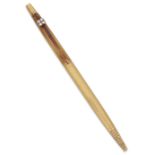 Caran D'Ache. A gold diamond set ballpoint pen,