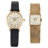 Two lady's 9ct gold watches