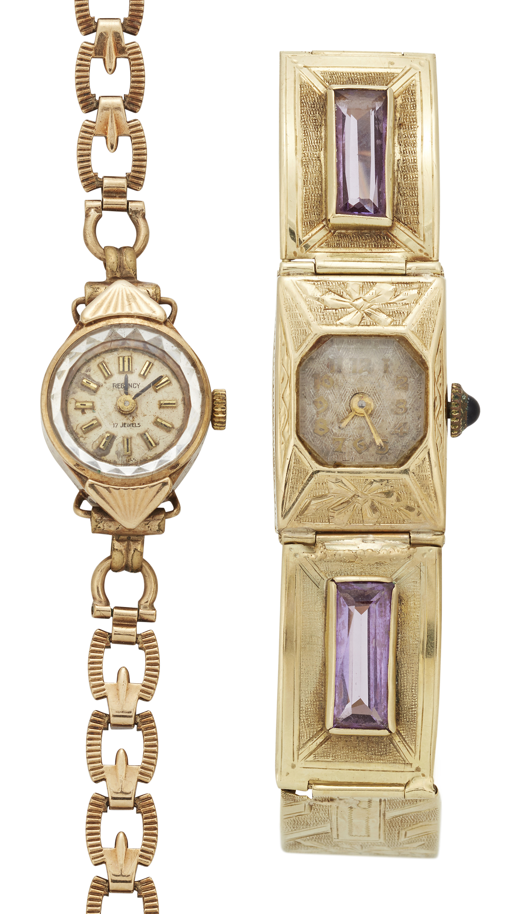 Two lady's mid-century watches,