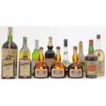 A mixed selection of French spirits, to include: St. Raphael-Quinquina Rouge Vin Aperitif with c....