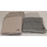 Thirteen wool throws, mostly cashmere and made in Nepal (13)