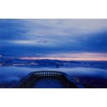 Contemporary school, Sunset view over Rio de Janeiro; photographic print,  signed in pencil to th...