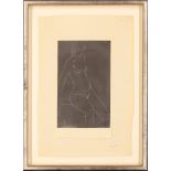 Eric Gill, British 1882-1940- Female Nude Seated, 1937; and Female Nude Standing, 1937;  wood ...
