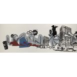 Ben Allen,  British b. 1979-  Urban Meditation, 2003;  acrylic and spray paint on canvas,  179 ...