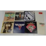 A collection of 1970-1980s vinyl records, to include UB40, Little Feat, Dr John, The Firm, Ian Hu...