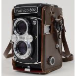 A Yashica 635 TLR medium format camera, 1967, serial no. SX 7081038, with Yashikor 80mm f/3.5 len...