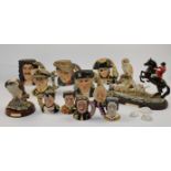 A group of Royal Doulton character jugs, 20th century, to include: 'Captain Hook' D 6947; 'Vice A...
