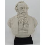 A Copeland parian bust of Sir Titus Salt, c.1880, after a marble original by John Adams-Acton, Br...