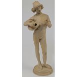 After Paul Dubois, French, 1829-1905, a terracotta figure of Chanteur Florentin, late 19th centur...