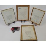 Two Imperial Service medals, the first to George Freeman, George VI issue with award document; th...