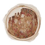 A Group of Important Works - To be sold Without Reserve A fragmentary Coptic textile roundel, ci...