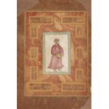 A Bijapuri scholar or dervish, Deccan Bijapur, first half 17th century, opaque pigments and ink h...