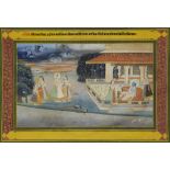 An illustration to a the Satsai of Bihari, Jaipur, Rajasthan, North India, circa 1810, opaque pig...