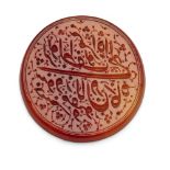 A Group of Important Works - To be sold Without Reserve An inscribed carnelian seal, Persia, 19t...