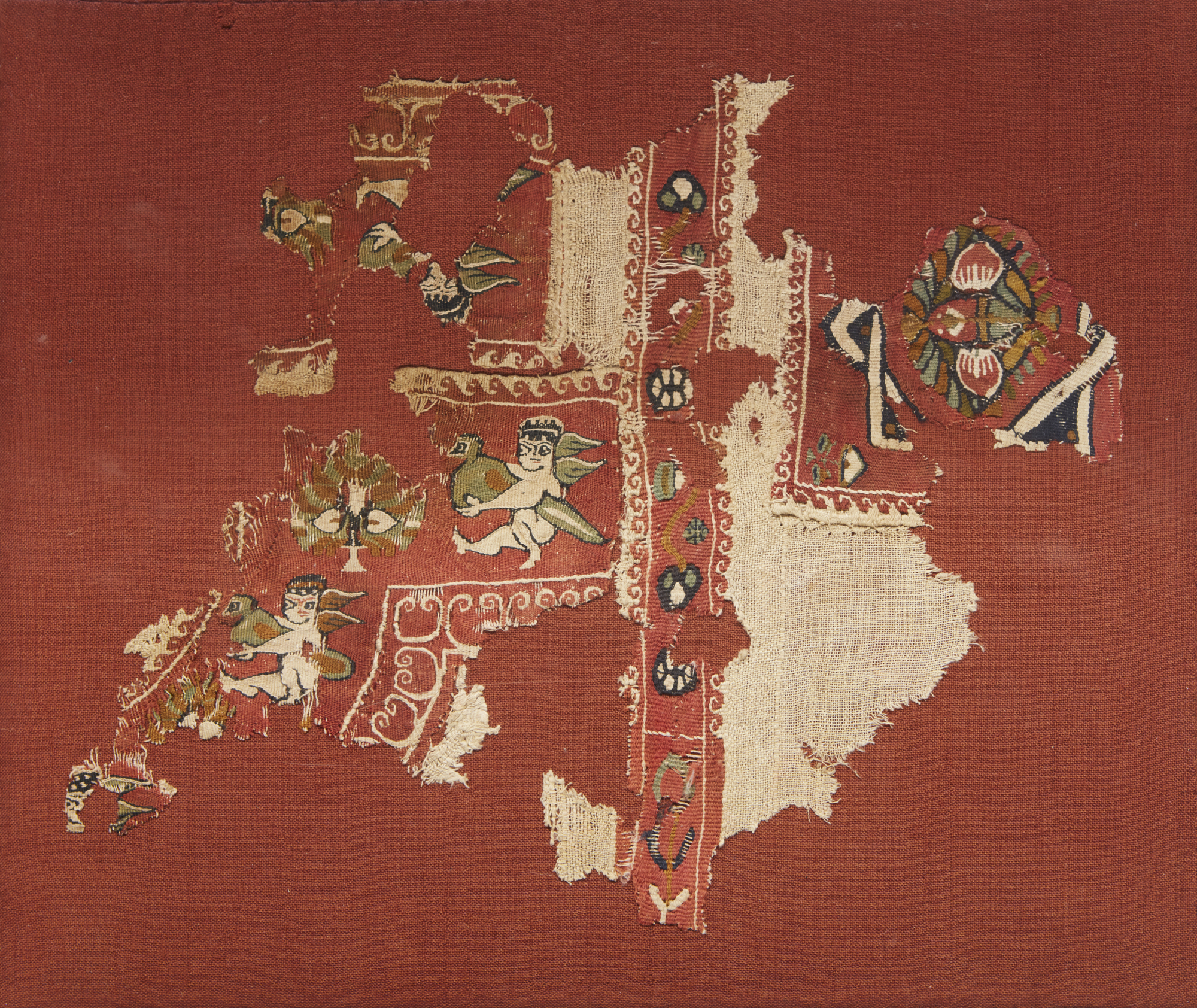 A Group of Important Works - To be sold Without Reserve A Coptic textile fragment, circa 6th cen...