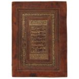 A Group of Important Works - To be sold Without Reserve A gilded leather book cover, India, spur...