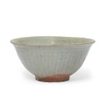 A large Thai Sawankhalok celadon-glazed bowl Sukothai/Ayutthaya, 15th/16th century Rising from ...