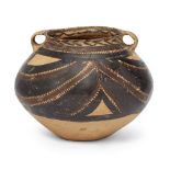 A Chinese painted pottery small jar Neolithic period, Majiayao culture, 4th/3rd millenium BC, Ga...