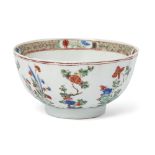 A Chinese famille verte 'floral' bowl Qing dynasty, Kangxi period Of gently lobed form, decorat...