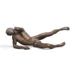 James Mathieson, Scottish, 1931-2003, a life size bronze figure of Phaethon, depicted falling to ...