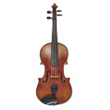 A German violin, c.1920, 14'' two piece back