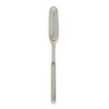 A George I silver marrow scoop, London, 1725, Paul Hanet, of conventional form, the monogram 'CEC...