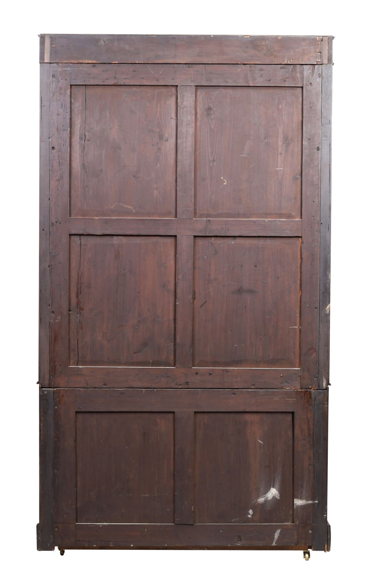 A Regency rosewood wardrobe, first quarter 19th century, crossbanded in birdseye maple, the mould... - Bild 4 aus 4