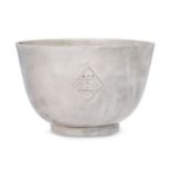A Queen Anne Irish silver bowl, Dublin, 1708, Thomas Bolton, of plain circular form, the bowl ra...