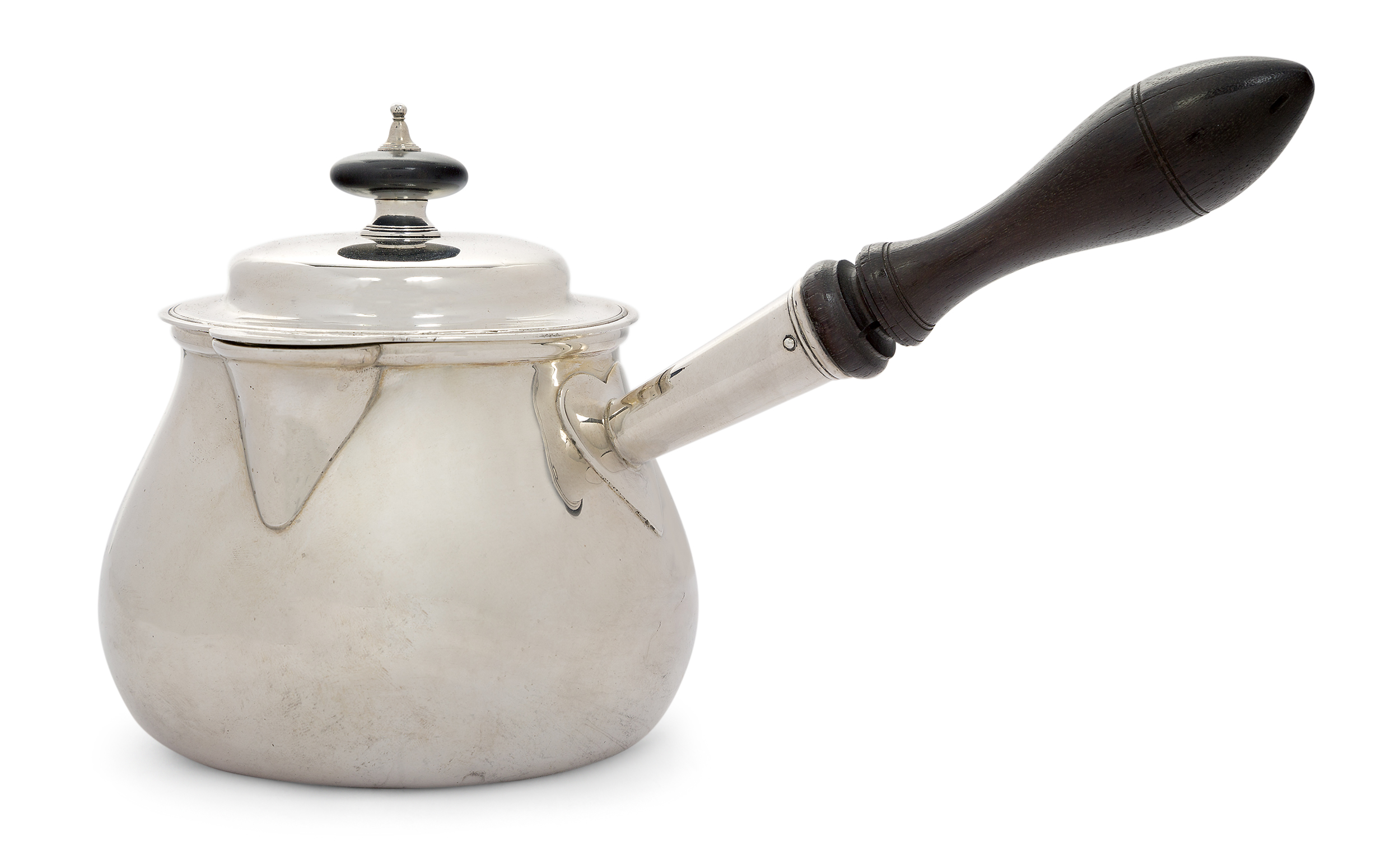 A George III silver brandy warmer with cover, London, 1798, William Stroud, the rounded body to a...