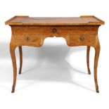 A north Italian tulipwood bureau-plat