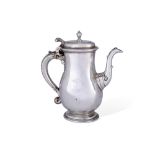 A George I silver shaving jug with later added spout (additions mark, 2023), London, 1718, Samuel...