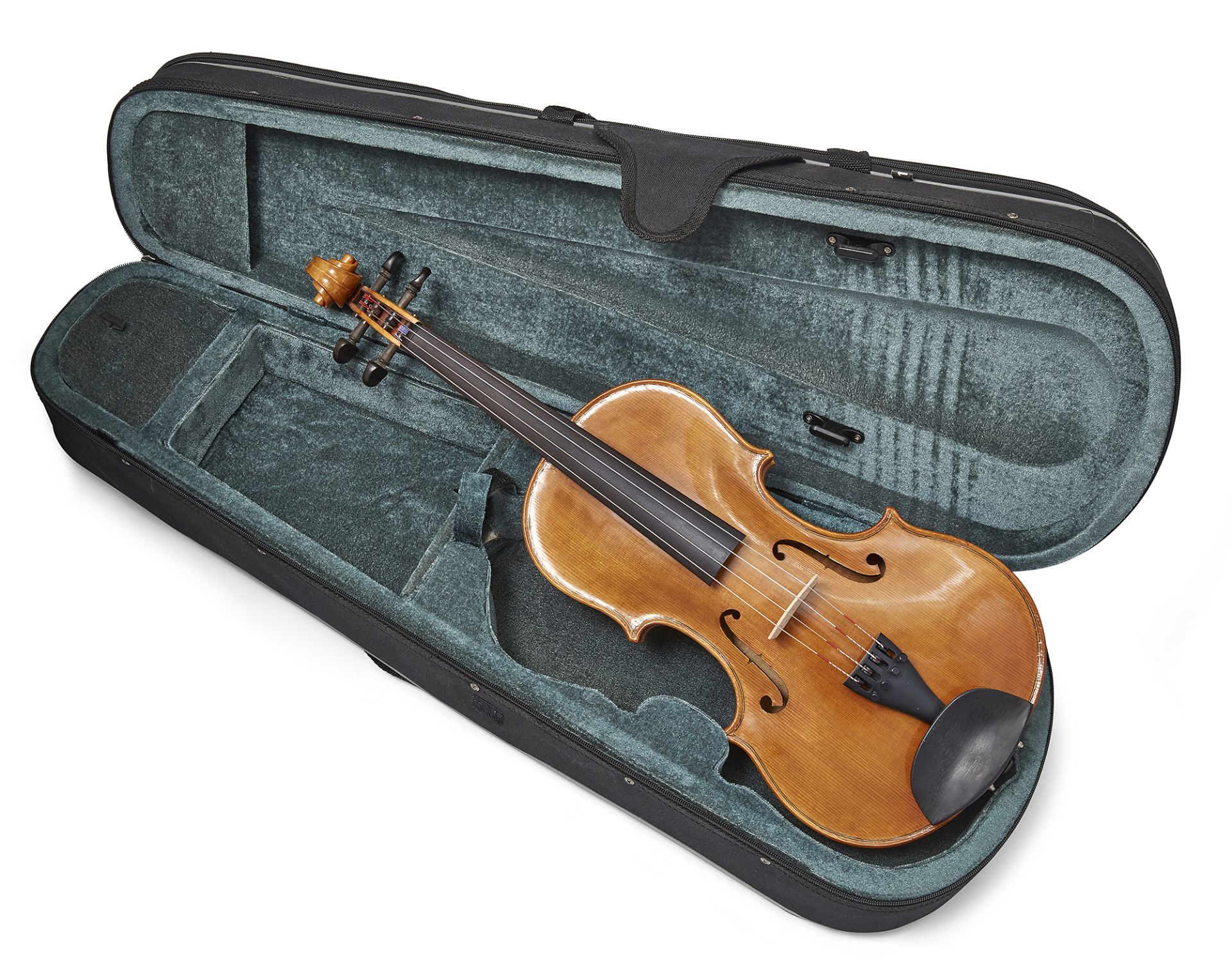 An English viola, 20th century, 16'' two piece back, with case - Bild 2 aus 2