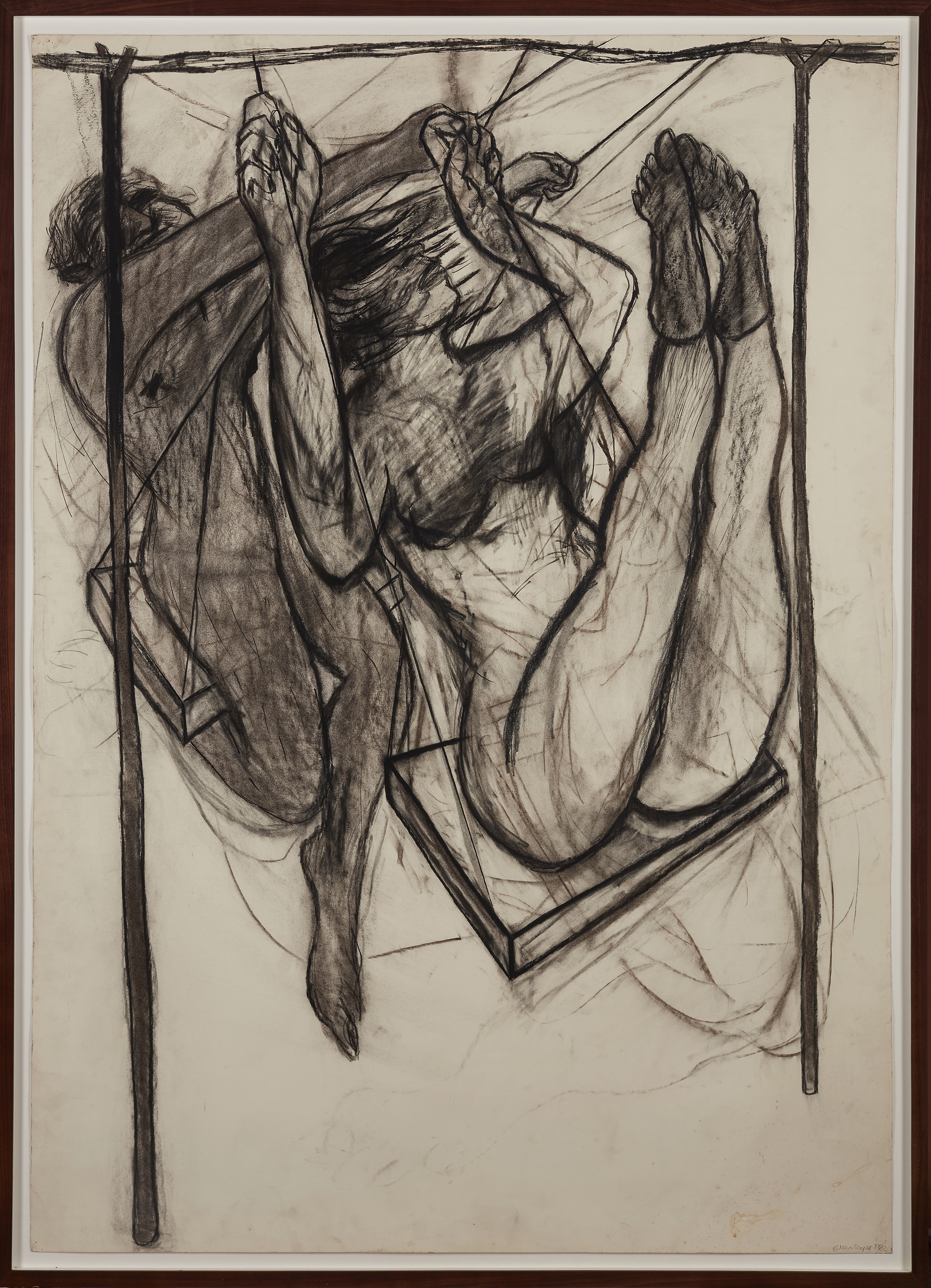 Eileen Cooper OBE RA,  British b.1953 -  Untitled, 1982;  charcoal on paper, signed and dated l... - Image 2 of 3