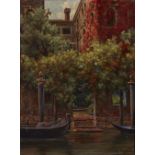 Enrico Nardi, Italian 1864-1947 - Venetian palazzo; oil on canvas, signed lower right 'E Nardi'...