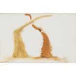 David Nash OBE RA,  British b.1945 -  Two Ubus, 1992;  pastel on paper, signed and dated lower ...