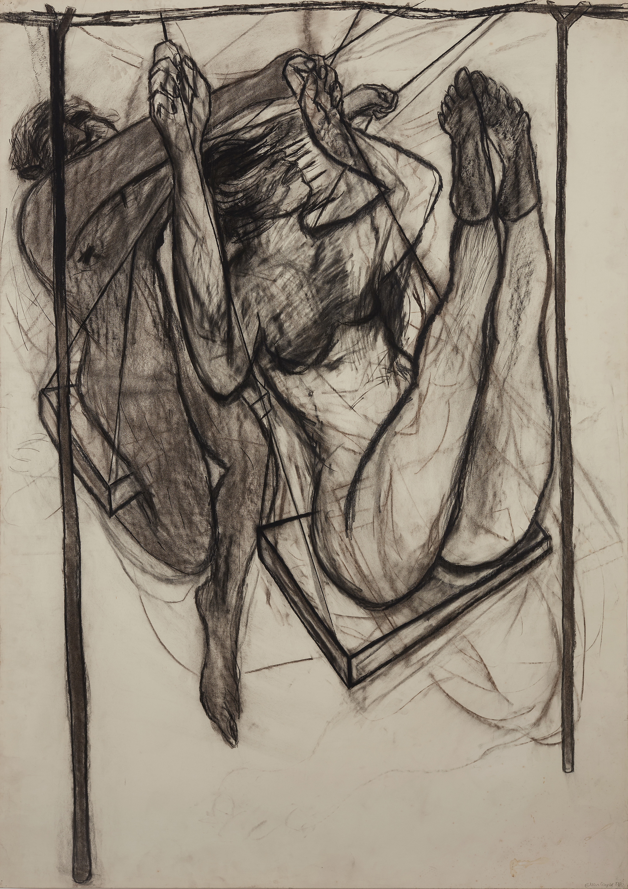 Eileen Cooper OBE RA,  British b.1953 -  Untitled, 1982;  charcoal on paper, signed and dated l...