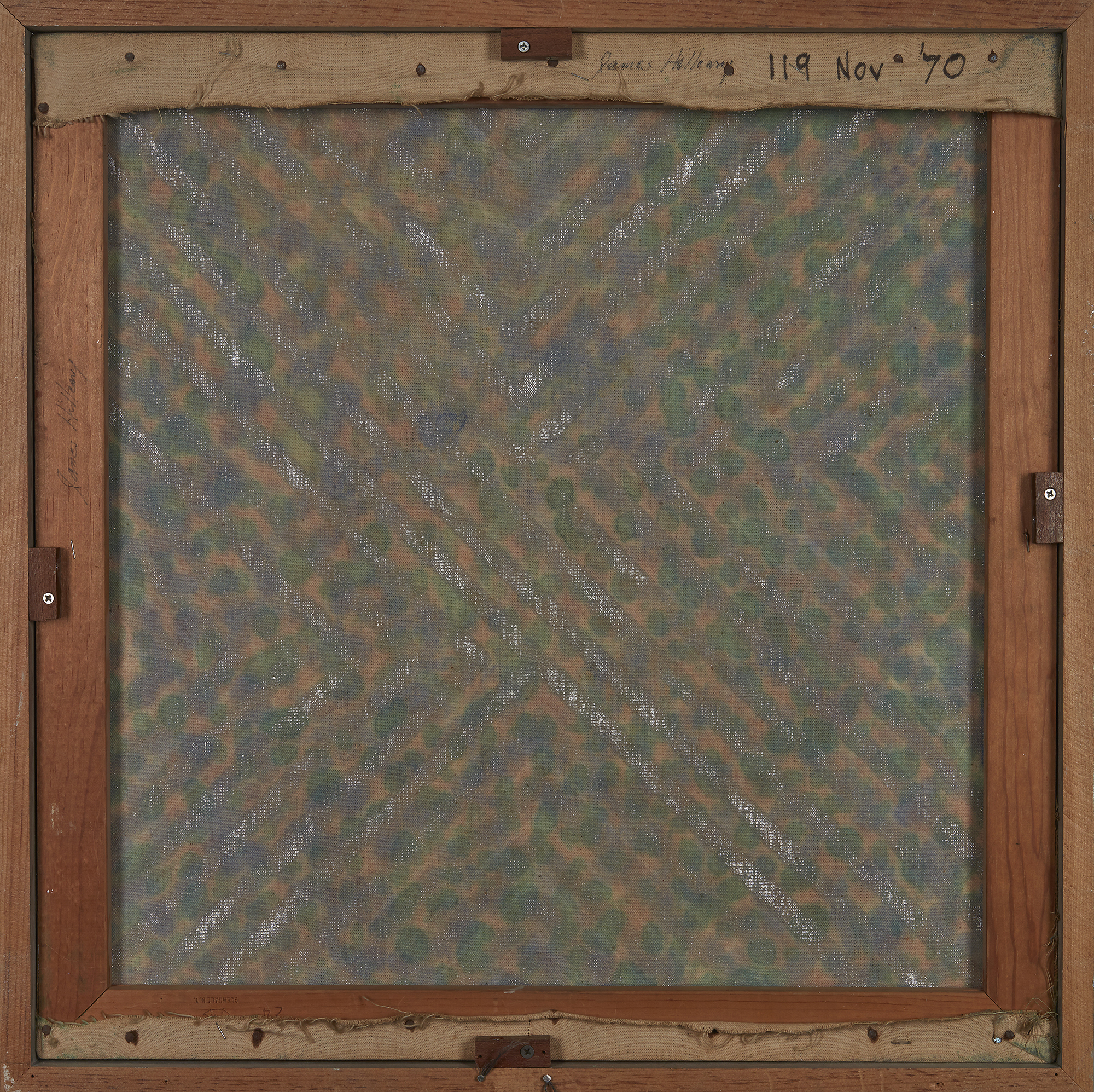 James Hilleary,  American 1924-2014 -  Untitled (No.119),1970;  acrylic on canvas, signed numbe... - Image 2 of 2