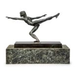 Tom Merrifield,  British 1932-2021 -  John Curry;  bronze on a marble base, signed and numbered...