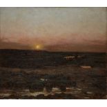 Abel Bertram,  French 1871-1954 -  Normandie Shepherds;  oil on canvas, signed lower right 'Abe...