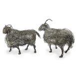 Sophie Ryder,  British b.1963 -  Two sheep, c.1979;  wire, each approximately H15.5 x L33 x W16...