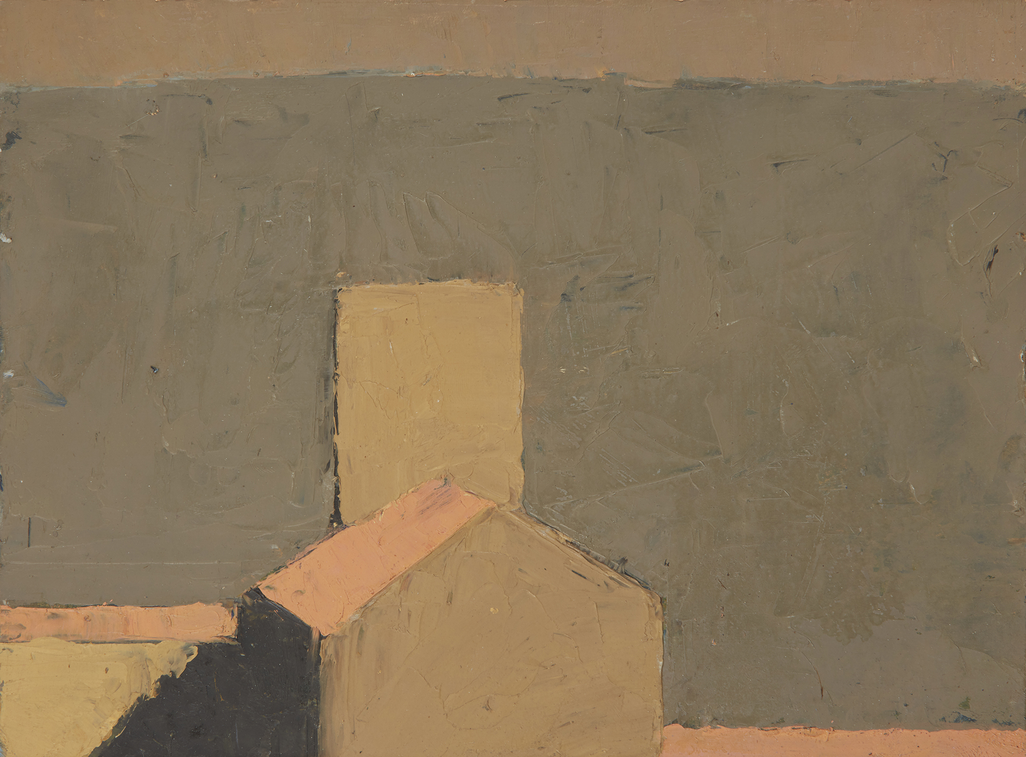 Paul Riley,  British 1963-2020 -  Church at San Vincente, 1989;  oil on card, signed, titled an...