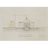 Richard Wilson RA, British b.1953 -   2nd Draft, Serpentine Gallery, April 1996,1996;  ink and ...