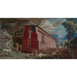Russell Sidney Reeve,  British 1895-1970 -  Noah's Arc;  oil on panel, signed lower right 'Russ...