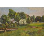 Herbert H. Newton,  British 1881-1959 -  Country scene, 1933;  oil on canvas, signed and dated ...