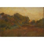 Tom Mostyn, British 1864-1930 -  Landscape;  oil on board, 32 x 45.7 cm  Note:  the Artist had...