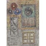 John Christopherson,  British 1921-1996 -  Flowers in a Room, 1982;  crayon on paper, signed an...